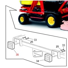 Fanale posteriore a led sinistro ORIGINALE GIANNI FERRARI 00.40.00.0065 | NewgardenParts.com