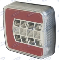 Right taillight led 106,5x98,8x35mm tractor operating machine 12-24V