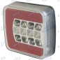 Feu arrière droit à led 106,5x98,8x35mm tracteur machine d'exploitation 12-24V