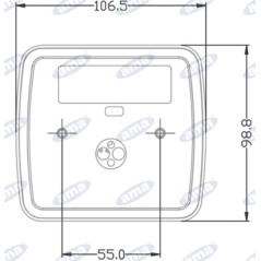 Fanale posteriore destro led 106,5x98,8x35mm trattore macchina operatrice 12-24V | NewgardenParts.com