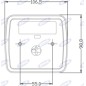 Feu arrière droit à led 106,5x98,8x35mm tracteur machine d'exploitation 12-24V