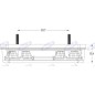 Rechtes Rücklicht Led 165x80x35mm Traktor Arbeitsmaschine 12-24V E4
