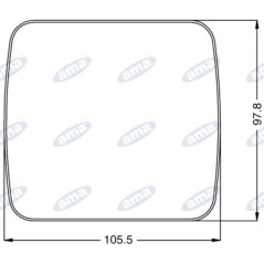 Rücklicht rechts oder links led 104x97x35mm Traktor-Arbeitsmaschine 12-24V E4 | NewgardenParts.com