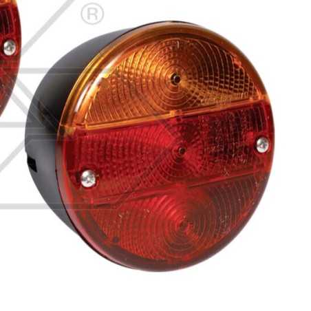 Luz trasera máquina agrícola izquierda redonda 3 luces Di 115 mm A28197 | NewgardenParts.com