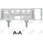 Fanale posteriore sinistro led 106,5x98,8x35mm trattore macchina operatrice 12-24V