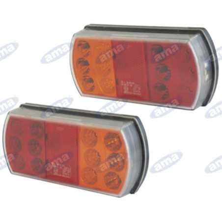 Linkes Rücklicht Led 165x80x35mm Traktor Maschine 12-24V | NewgardenParts.com