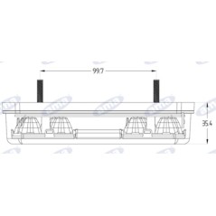 Linkes Rücklicht Led 165x80x35mm Traktor Maschine 12-24V | NewgardenParts.com