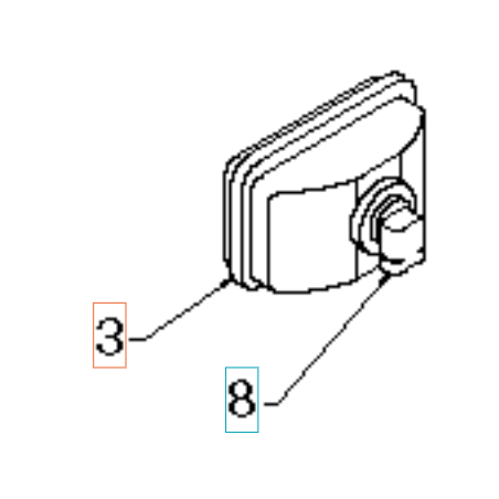 FARO C/LAMPADA ALOGENA 532178666 ORIGINALE HUSQVARNA | NewgardenParts.com