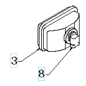 FARO C/LAMPADA ALOGENA 532178666 ORIGINALE HUSQVARNA