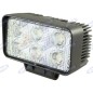 Faro lavoro 110x60mm 6 LED 10-30V 18W 1080LM cablato 40-60cm macchina agricola