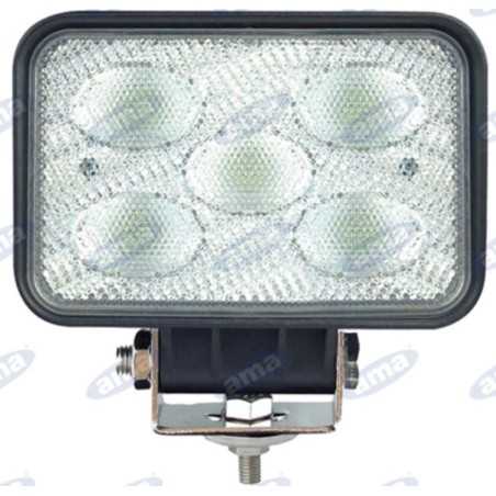 Projecteur de travail 145x122mm 5 LEDs 10-30V 50W 4500LM câblage 40-60cm machine agricole | NewgardenParts.com