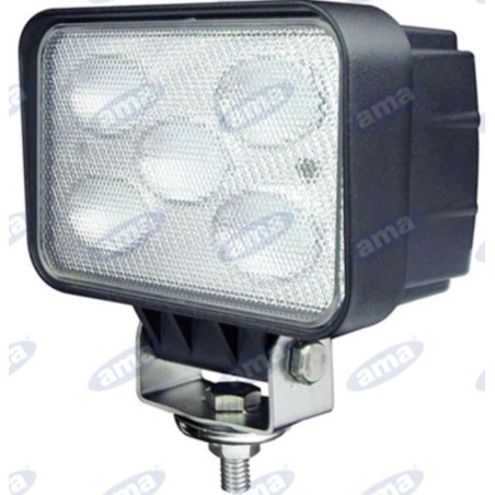 Faro lavoro 145x122mm 5 LED 10-30V 50W 4500LM cablaggio 40-60cm macchina agricola