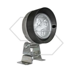 Faro lavoro 3 Led 10-30V 500 lumens Ø 106 mm per trattore agricolo 10 - 36v - 9w | NewgardenParts.com