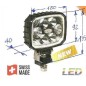 Faro lavoro 6 led 12-24V NEWGARDENSTORE 1500  lumens per trattore agricolo