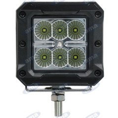 Faro lavoro 85x81mm LED 10-30V 18W 1620LM cavo uscita 50cm macchina agricola | NewgardenParts.com