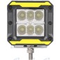 Faro lavoro 85x81mm LED 10-30V 18W 1620LM cavo uscita 50cm macchina agricola