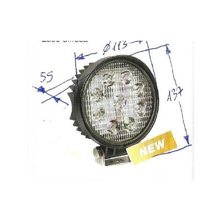 Faro lavoro 9 led 12-24V NEWGARDENSTORE 2150 lumens per trattore agricolo A28405 | NewgardenParts.com