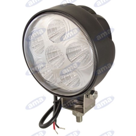 Faro lavoro a LED 12-28V 18W 1350LM 118x154,5mm 6 LED IP67 macchina agricola | NewgardenParts.com