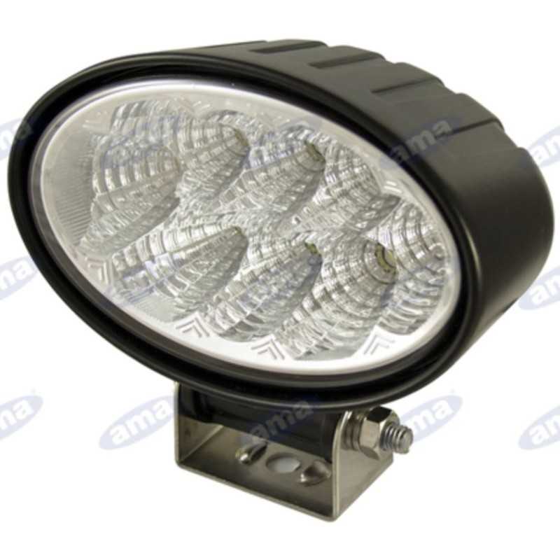 Faro de trabajo LED 12-28V 24W 1800LM 148x92mm 8 LED tractor máquina agrícola