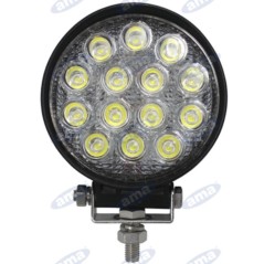 Faro lavoro LED 137,5x116mm 10-30V 42W 2500LM cablaggio 40-60cm macchina agricola | NewgardenParts.com