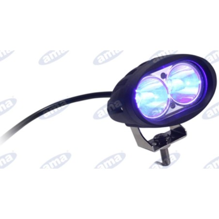 Faro lavoro LED 76,5x98mm 10-60V 10W 1000LM cavo uscita 32cm macchina agricola | NewgardenParts.com