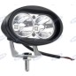 Faro lavoro LED 76,5x98mm 10-60V 10W 850LM cavo in uscita 32cm macchina agricola