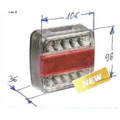 NEWGARDENSTORE 12V LED Rücklicht für Ackerschlepper | NewgardenParts.com