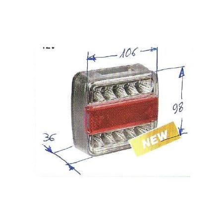 Faro posteriore a LED NEWGARDENSTORE 12V per trattore agricolo | NewgardenParts.com