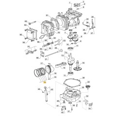 Piston rings ORIGINAL STIGA engine TRE0701 lawn tractor 118551518/0