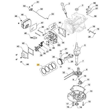 Piston rings piston rings ORIGINAL STIGA engine TRE 224 118551114/0 | NewgardenParts.com
