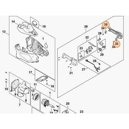Hedge trimmer clamp models HLA135 ORIGINAL STIHL FA017904700 | NewgardenParts.com