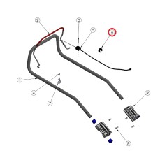 Fascetta fermacavo ORIGINALE GRIN tagliaerba rasaerba hm37 - hm46 PRT-0102 | NewgardenParts.com