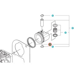 PISTON RING 537536501 ORIGINAL HUSQVARNA | NewgardenParts.com