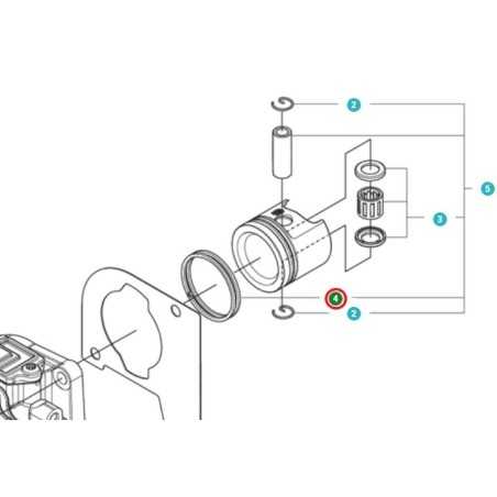 KOLBENRING 537536501 ORIGINAL HUSQVARNA | NewgardenParts.com