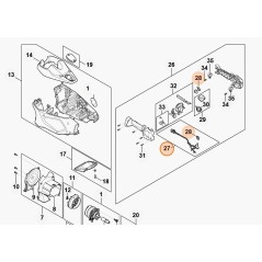 Fascio di cavi tagliasiepi modelli HLA135 ORIGINALE STIHL FA014302220 | NewgardenParts.com