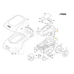 Fermacavo FastPoint robot modelli A1000 A1500 ORIGINALE STIGA 133320513/0