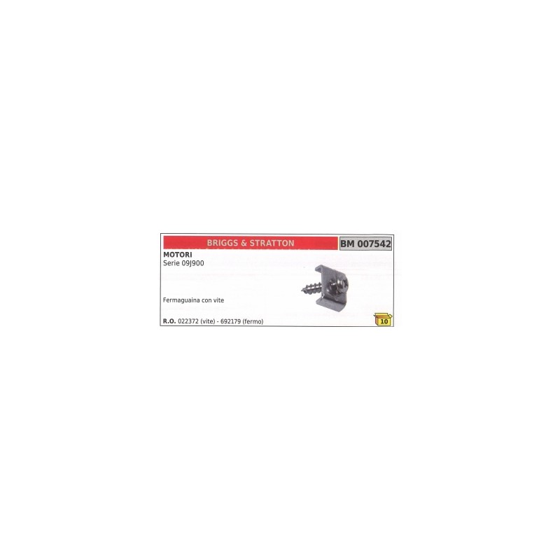 Fermaguaina con vite BRIGGS&STRATTON per motore rasaerba serie 09J900