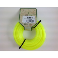 Filo BIOLINE decespugliatore giallo diametro quadro 4,0 mm lunghezza 15 mt | NewgardenParts.com