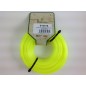 BIOLINE desbrozadora alambre amarillo cuadrado diámetro 4,0 mm longitud 15 m