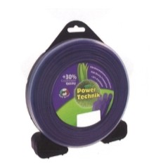 Alambre de desbrozar POWER TECHNIK violeta diámetro redondo 2,4 mm longitud 90 mt