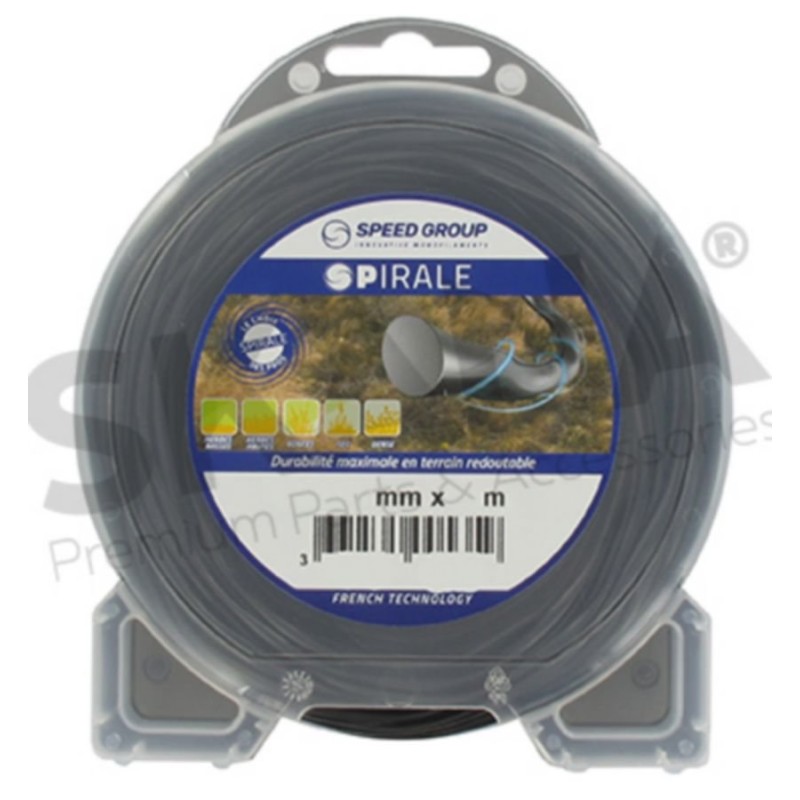 LIGNE DE COUPE-BORD TORSÉE 2,4MM RIF 1516011 SPIRALE COMPATIBLE