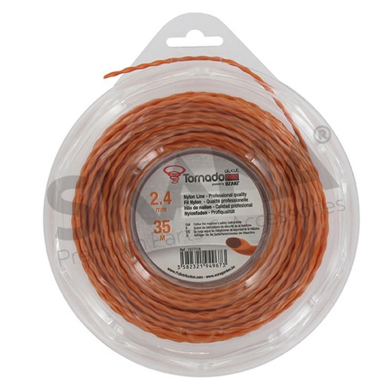 FILO TAGLIABORDI TWISTATO 2,4MM RIF 1517114 COMPATIBILE TORNADO