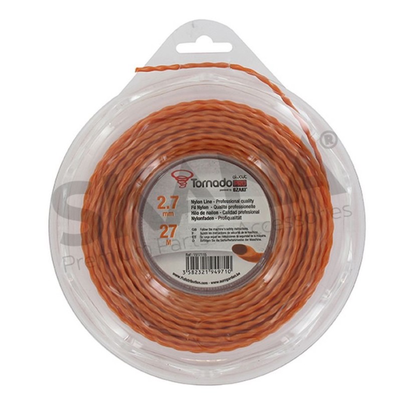 FILO TAGLIABORDI TWISTATO 2,7MM RIF 1517115 COMPATIBILE TORNADO