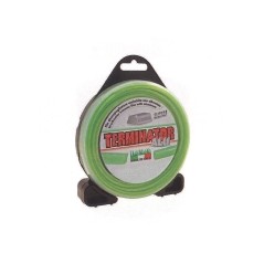 Filo TERMINATOR decespugliatore verde diametro quadro 2,4 mm lunghezza 15mt