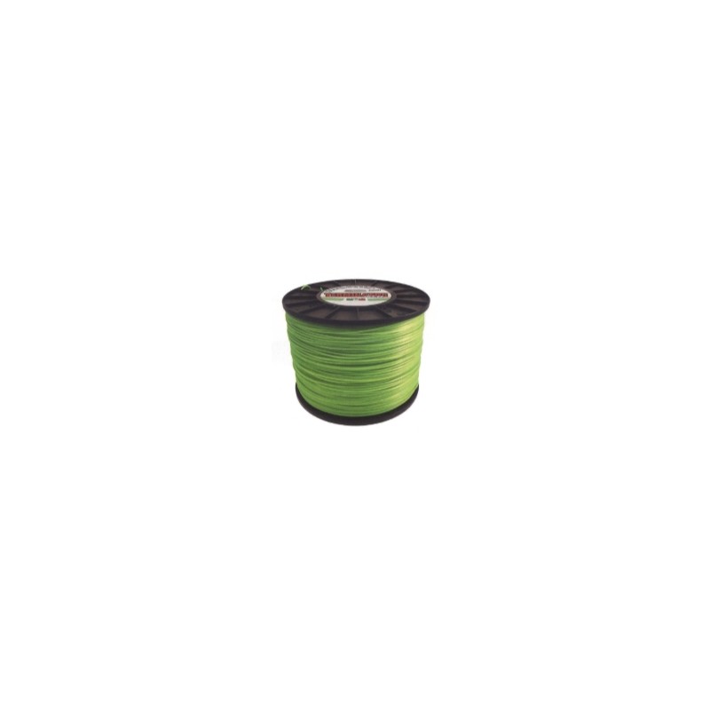 Filo TERMINATOR decespugliatore verde diametro quadro 2,4 mm lunghezza 1616 mt