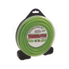 Alambre TERMINATOR, verde desbrozadora, diámetro cuadrado 2,4 mm, longitud 70 mt