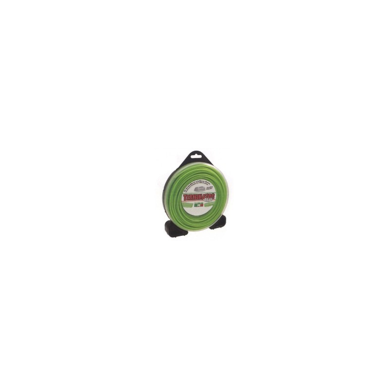 Filo TERMINATOR decespugliatore verde diametro quadro 2,4 mm lunghezza 70 mt