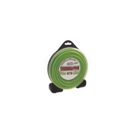 Alambre TERMINATOR, verde desbrozadora, diámetro cuadrado 2,4 mm, longitud 70 mt | NewgardenParts.com