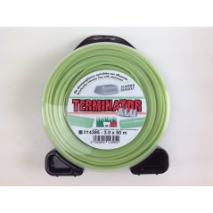 Filo TERMINATOR decespugliatore verde diametro quadro 3,0 mm lunghezza 50 mt | NewgardenParts.com