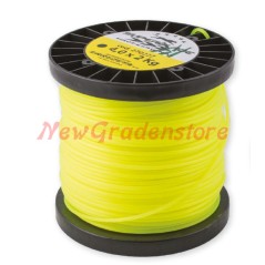 Cabezal desbrozador alambre amarillo 270220 cuadrado diámetro 3,0 mm 10 kg